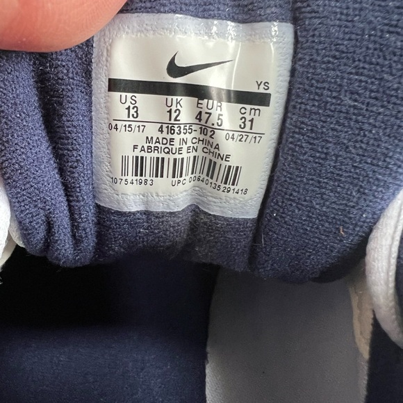 NIKE AIR MONARCH 4E FULL LENGTH AIR WHITE DAD SNEAKERS SIZE 13 - Picture 7 of 9